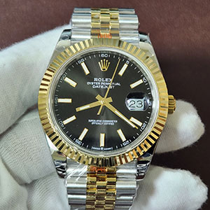 最高級ロレックスコピーM126333-0014 デイトジャスト 41mm ブラック おしゃれ腕時計 